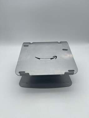 Amazon Basics Aluminum Wired Ergonomic Laptop Stand Riser - Silver